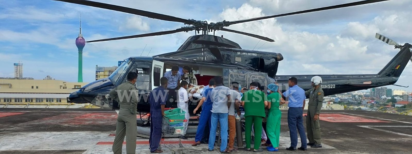 Air Ambulance deployed to transfer patient